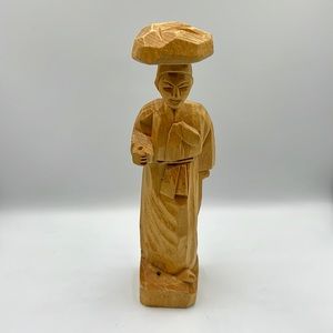 Hand carved wooden figure